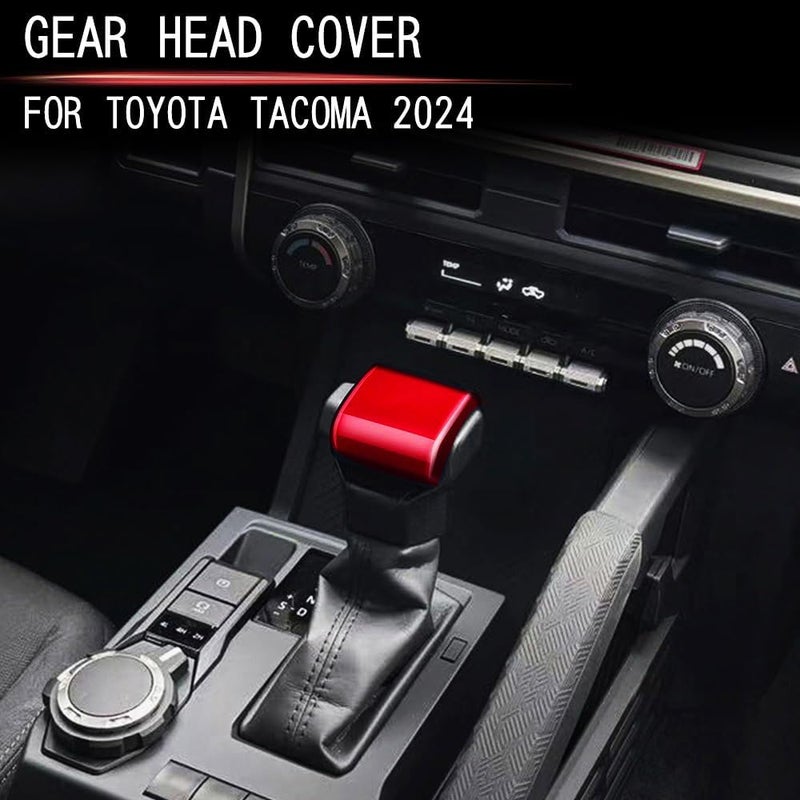 BORUIEN for Toyota Tacoma 2024 2025 and 4Runner 2025 Interior Accessories Center Console ABS Gear Shift Decor Cover Dashboard Trim (Dark Red, Gear Shift Decor) - Image 3